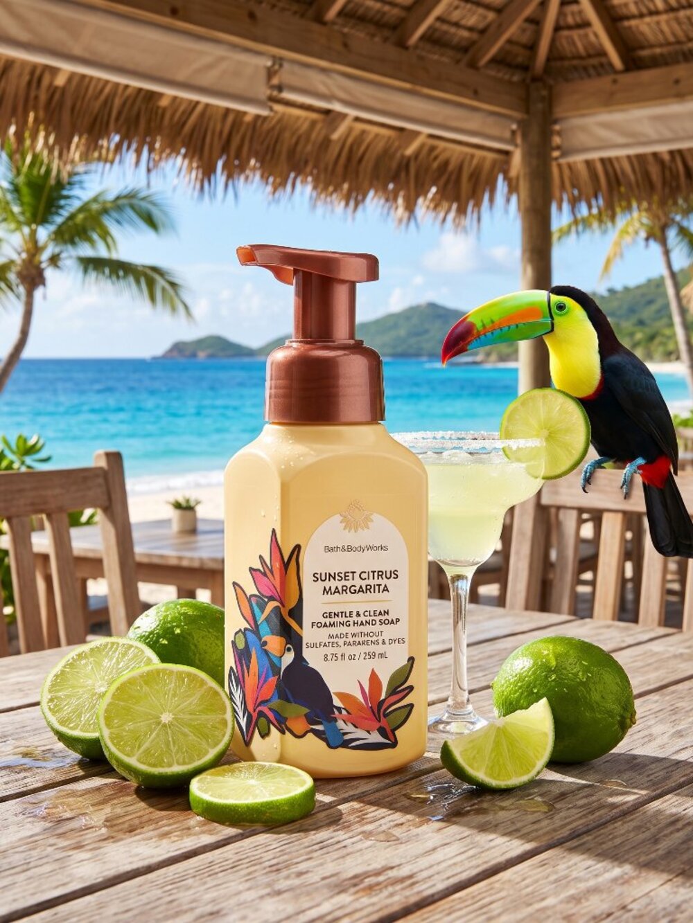 🍈Bath & Body Works Gentle & Clean Foaming Hand Soap Sunset Citrus Margarita NWT